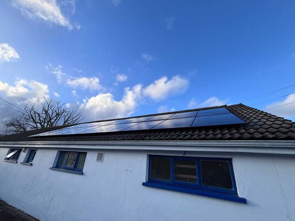 10 solar panels on a roof installed by Solar PV Panels Ireland in Co. Cavan